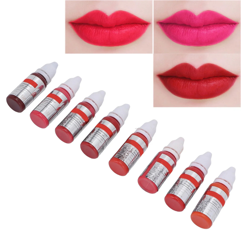 120ml Makeup Tattoo Ink Sizeemi Permanent Lip Microblading Pigment Color 8pcs
