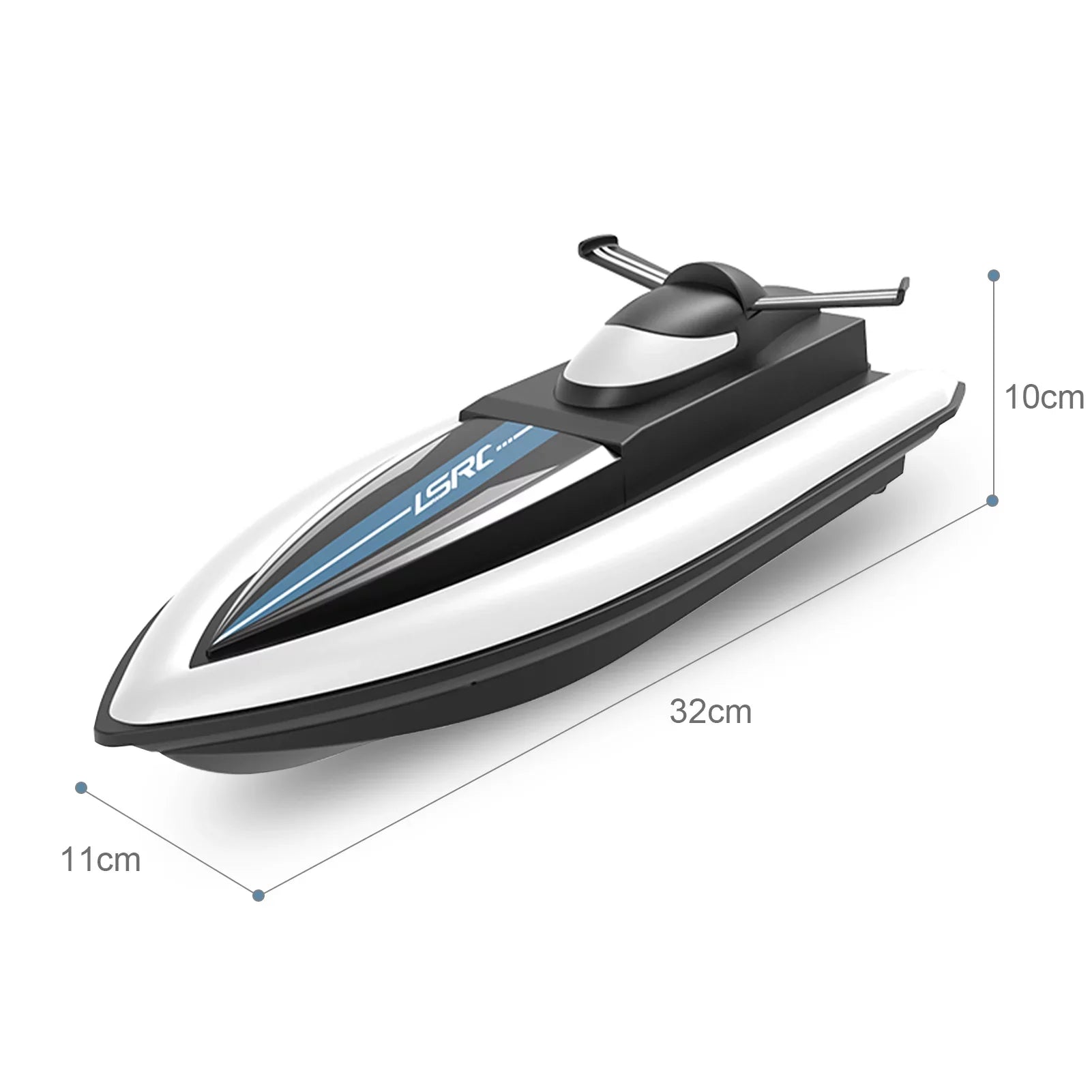 Dcenta LSize Boat Remote Control Boat Race Boat 2.4GHz Waterproof for Lake Pool Sizeea Gift for Boys Girls
