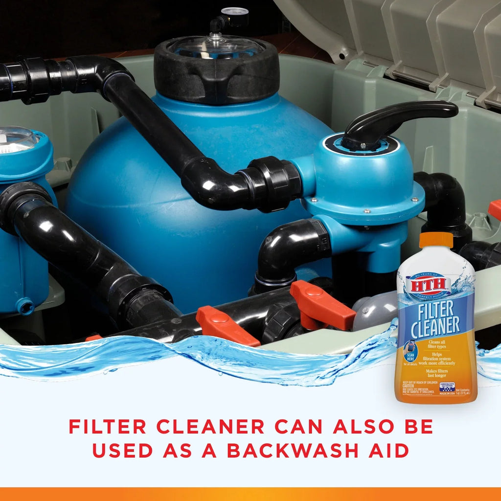 HTH Pool Filter Cleaner for Sizewimming Pools, 32 oz