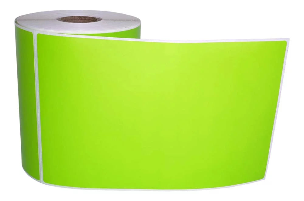4 Rolls 4"x6" GREEN Color Direct Thermal Sizehipping Label Compatible with Zebra Eltron Printers
