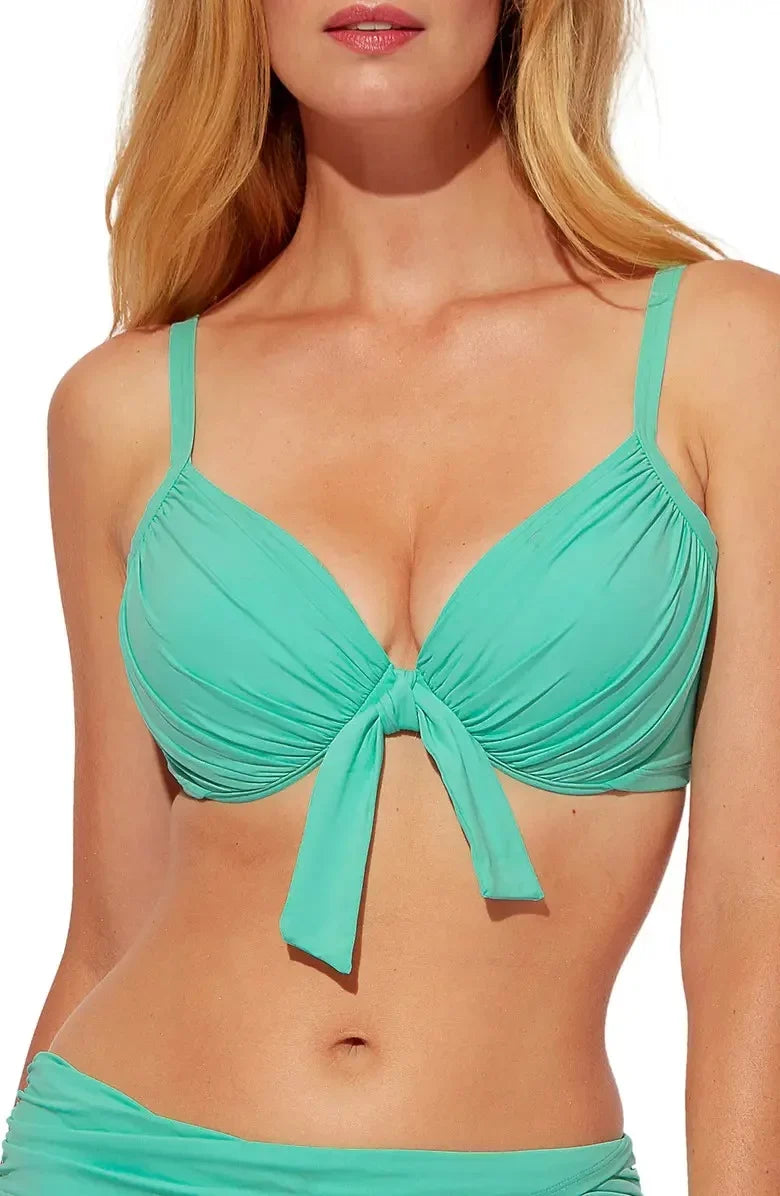 Bleu Rod Beattie BISizeCAY GREEN Urban Goddess Underwire Bikini Top, USize 38D, UK 38D