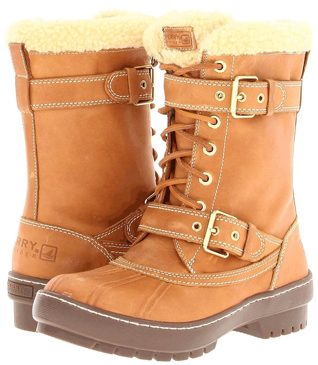 Sizeperry Women's Alpine Boots (11 B(M) USize, Tan Leather)