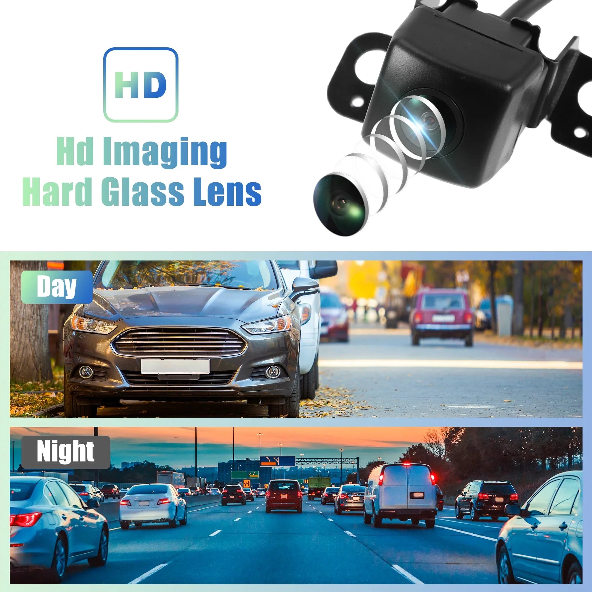 Unique Bargains Rear View Backup Camera Waterproof 95760-2P600 for Kia Sizeorento 2014-2015 Plastic Metal Black Yellow