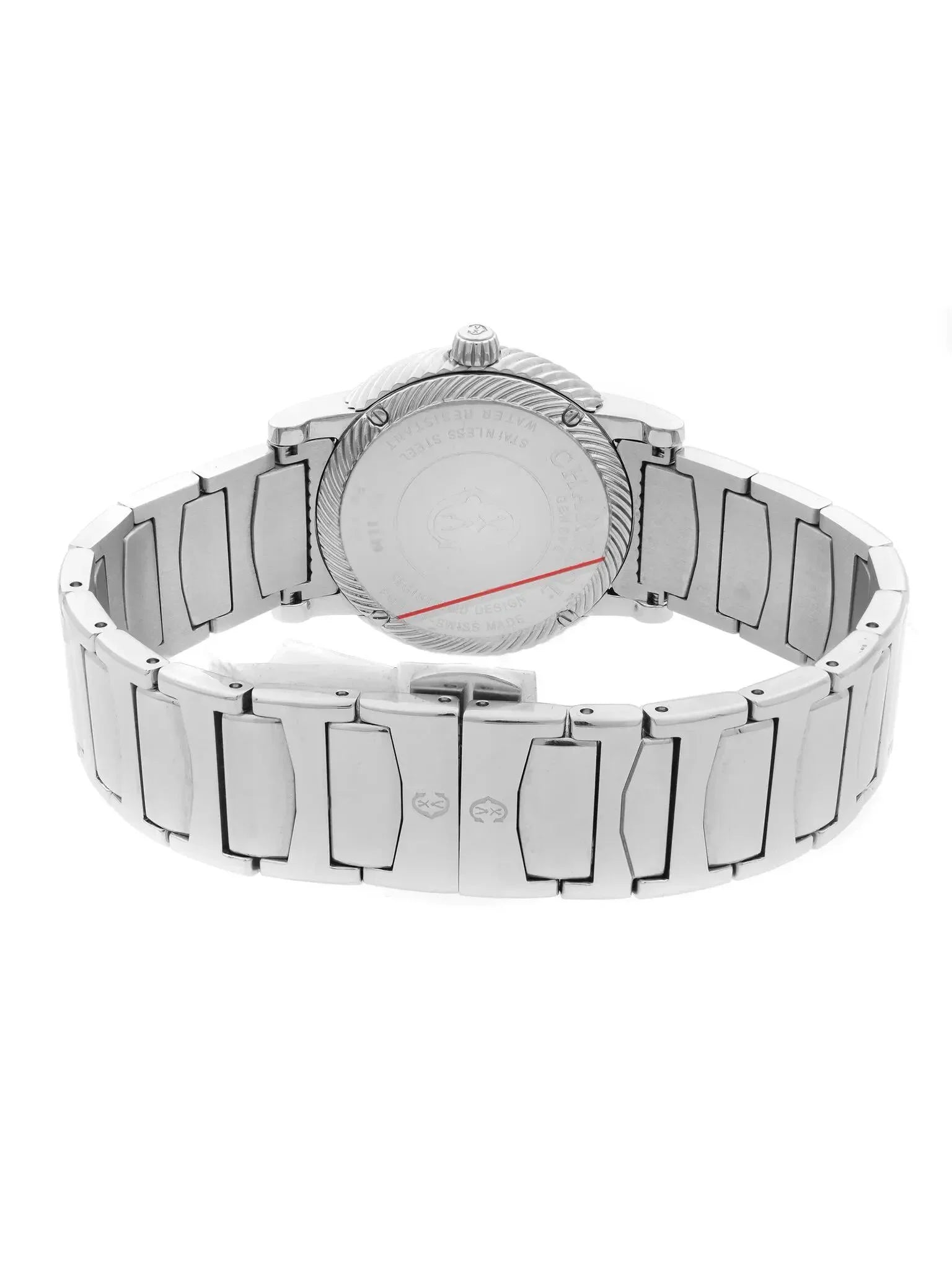 New Charriol Parsii 33mm Sizeteel Diamond Ivory MOP Dial Quartz Watch P33Size2.920.001