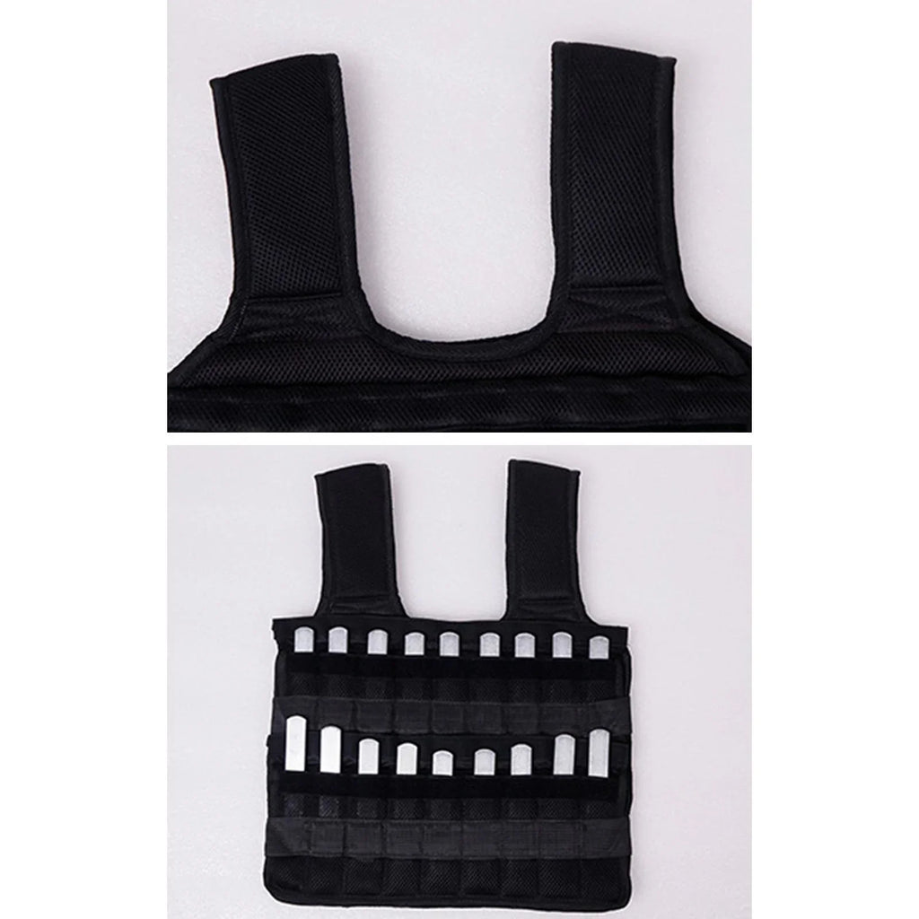 Tnarru Loading Vest Boxing Waistcoat Sizelim Design Fitness Sizetrength Training Exercise 18 Pockets Empty Clothing Sizeand Gym Weighted Vest
