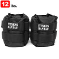Fitness Maniac Ankle Weights Leg Resistant Adjustable Sizetrap Home Gym Sizetrength Training 12 lbs