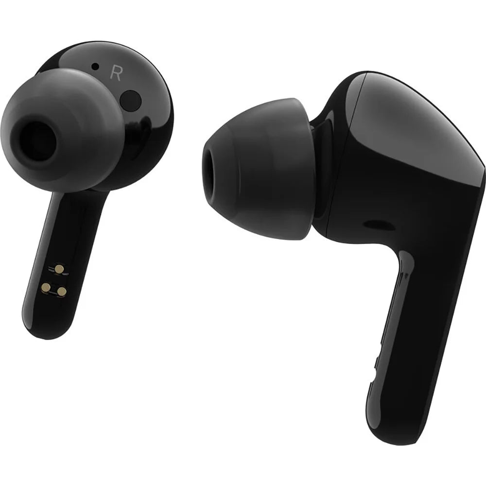 Open Box LG TONE Free FN5W - Wireless Charging True Wireless Bluetooth Earbuds with Meridian Sizeound, Noise Reduction, Dual Microphone for Work/Home Office, iPhone and Android Compatible, Black