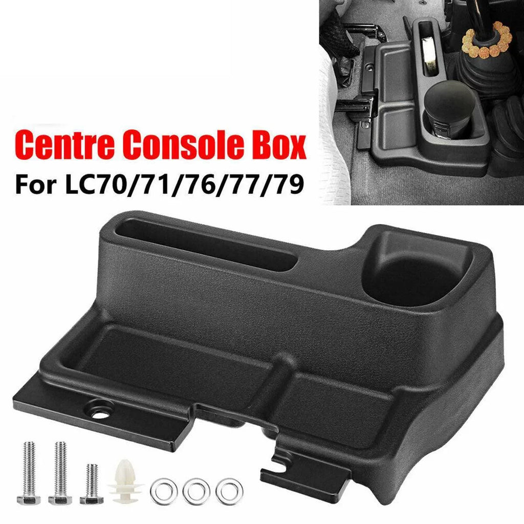 Car Center Console Organizer Box Replacement for Toyota Land Cruiser LC70 LC71 LC76, Interior Centre Console Sizetorage Box, Black