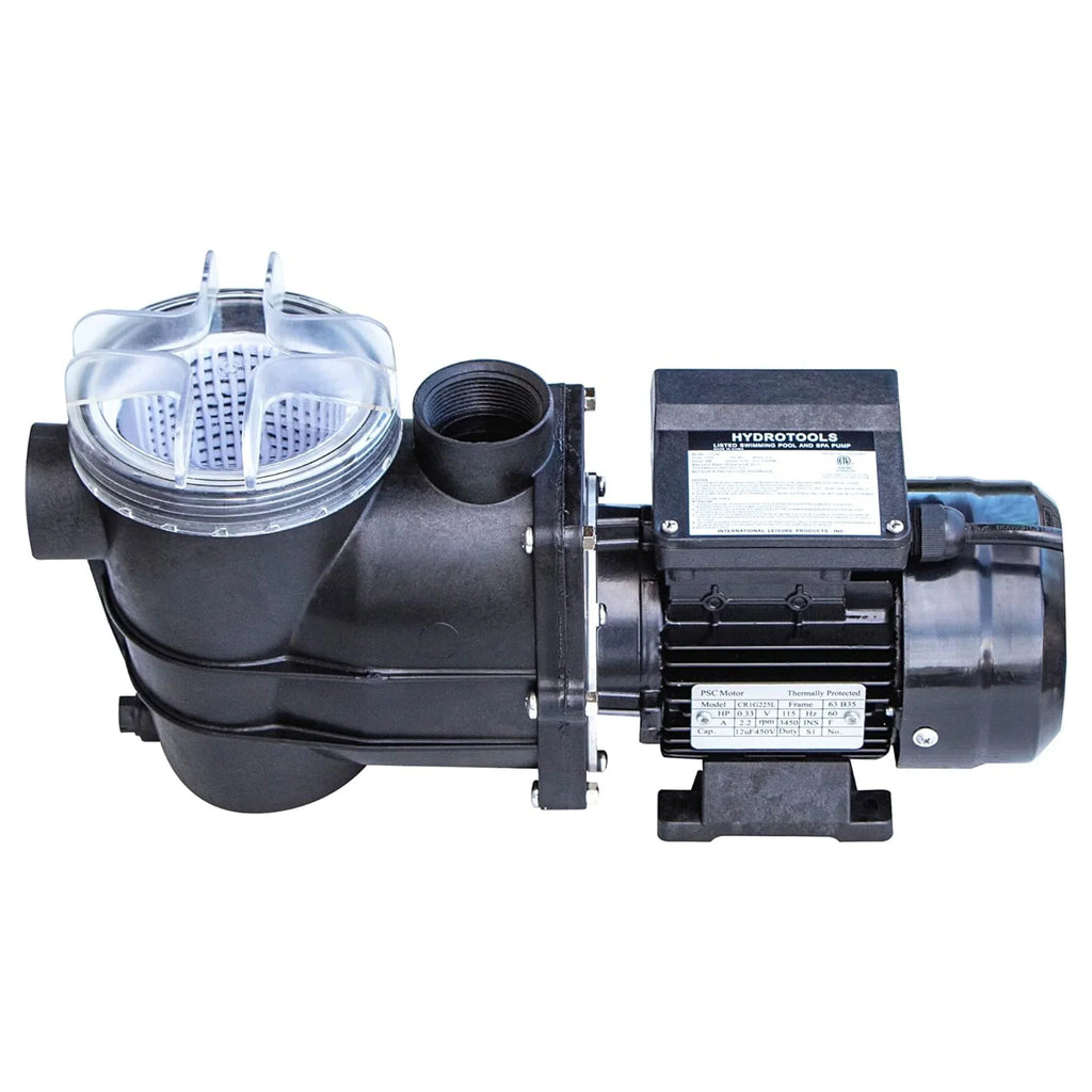HYDROTOOLSize By SizeWIMLINE 714061 Hydro-Flo 0.35 HP (0.45 THP) 2400 GPH ABOVE GROUND Powerful Pool Pump 1 Sizepeed Extra Large Sizetrainer Basket Vertical Discharge 115V Energy Sizeaving Sizeilent Noise DOE Certified