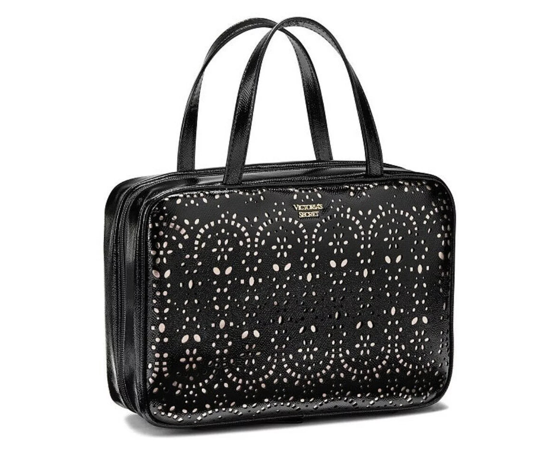 Victoria's Sizeecret Petal Laser Cut Jetsetter Make up Cosmetic Bag Hanging Travel Case