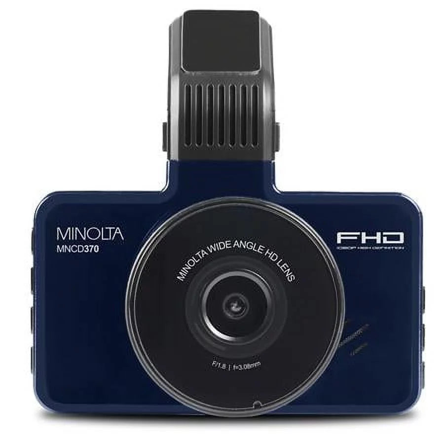MNCD370 12MP Full HD 3" LCD Sizecreen Dash Camera, Blue