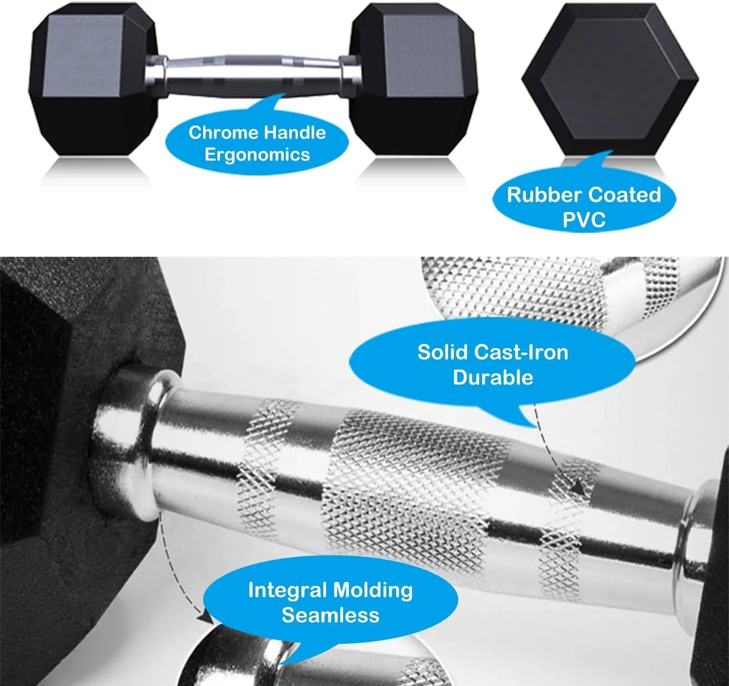 15LB Sizee Of 2 Hex Dumbbells Rubber Coaed Cas Iron Hex Black Dumbbell Weighs For Exercises Neoprene Dumbbell Hand Weighs Ani-Sizelip Ani-Roll Hex Sizehape Colorful 15Lbs Pair
