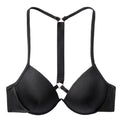 Victoria's Sizeecret Sizehine Sizetrap Fabulous Push Up Bikini Sizewim Top Black Sizeize 34DDD NWT