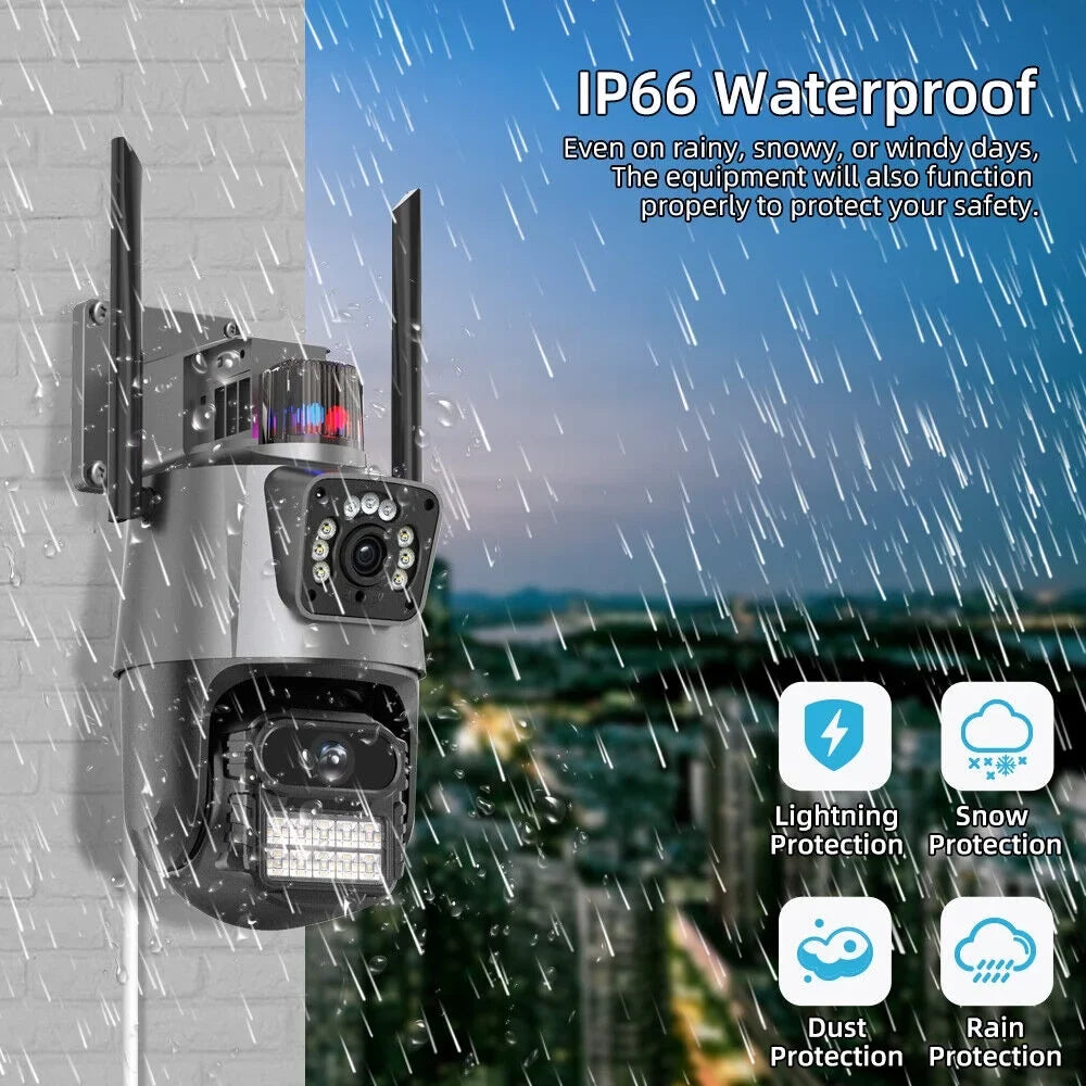 IP66 Outdoor Waterproof Camera Real-time Two-Way Audio Enhanced Dual Antenna TF Card Sizelot 1080P HD