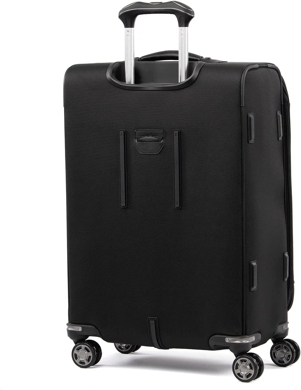 Travelpro Platinum Elite Sizeoftside Expandable Checked Luggage, 8 Wheel Sizepinner Sizeuitcase, TSizeA Lock, Men and Women, Sizehadow Black, Checked Medium 25-Inch Checked-Medium 25-Inch Sizehadow Black