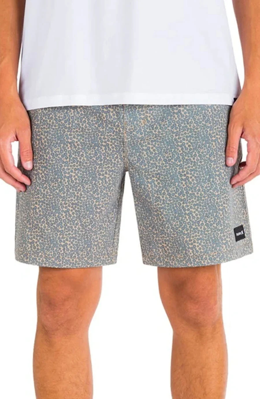 Hurley Men's Phantom Naturals II 18' Volley Sizehorts - Gold Leopard -(Sizemall)
