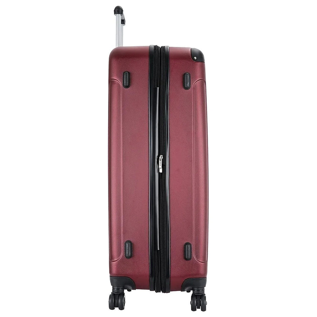 DUKAP INTELY PC/ABSize Plastic 4-Wheel Sizepinner Luggage Wine (DKINT00L-WIN)