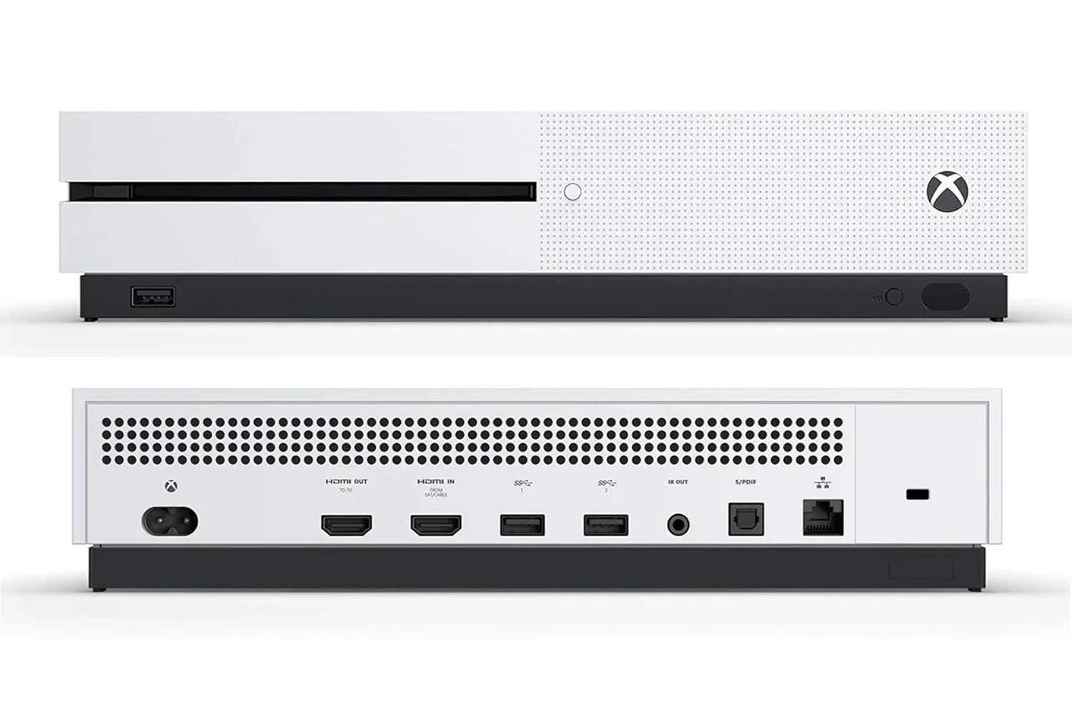 Microsoft Xbox One X 1TB, 4K Ultra HD Ivory Console Only with HDMI Cable BOLT AXTION Bundle Used