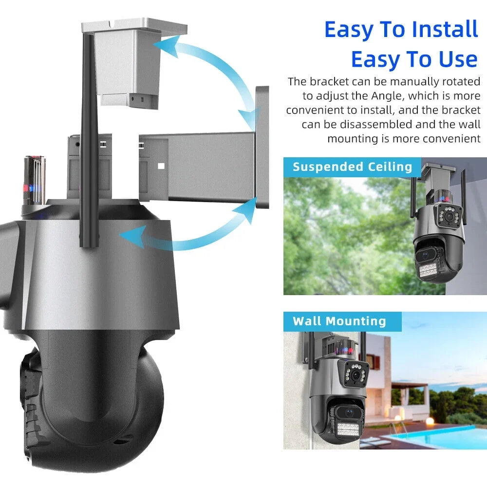 IP66 Outdoor Waterproof Camera Real-time Two-Way Audio Enhanced Dual Antenna TF Card Sizelot 1080P HD