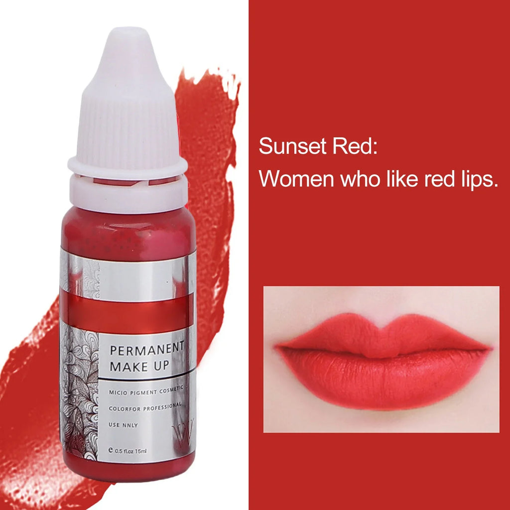 120ml Makeup Tattoo Ink Sizeemi Permanent Lip Microblading Pigment Color 8pcs