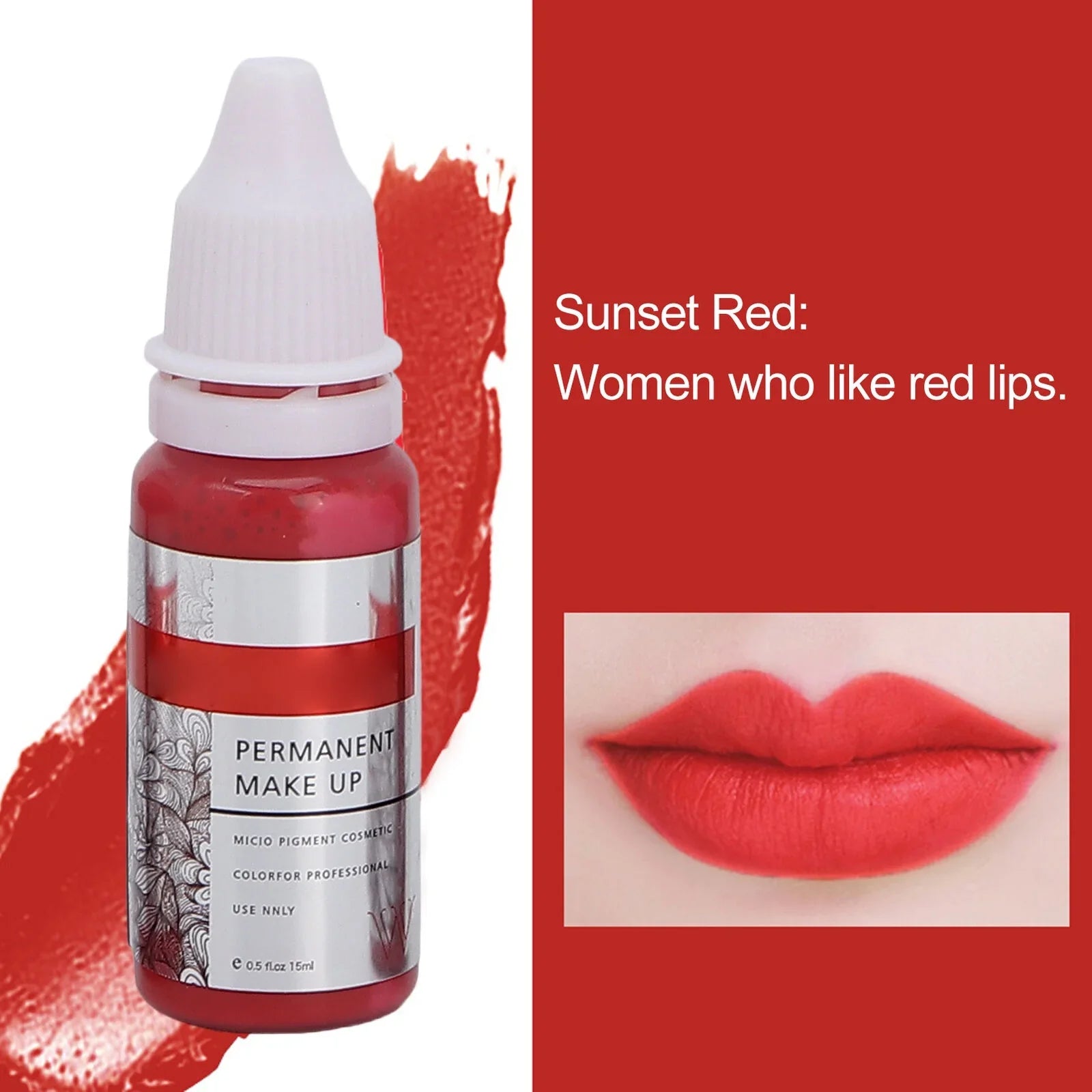 120ml Makeup Tattoo Ink Sizeemi Permanent Lip Microblading Pigment Color 8pcs