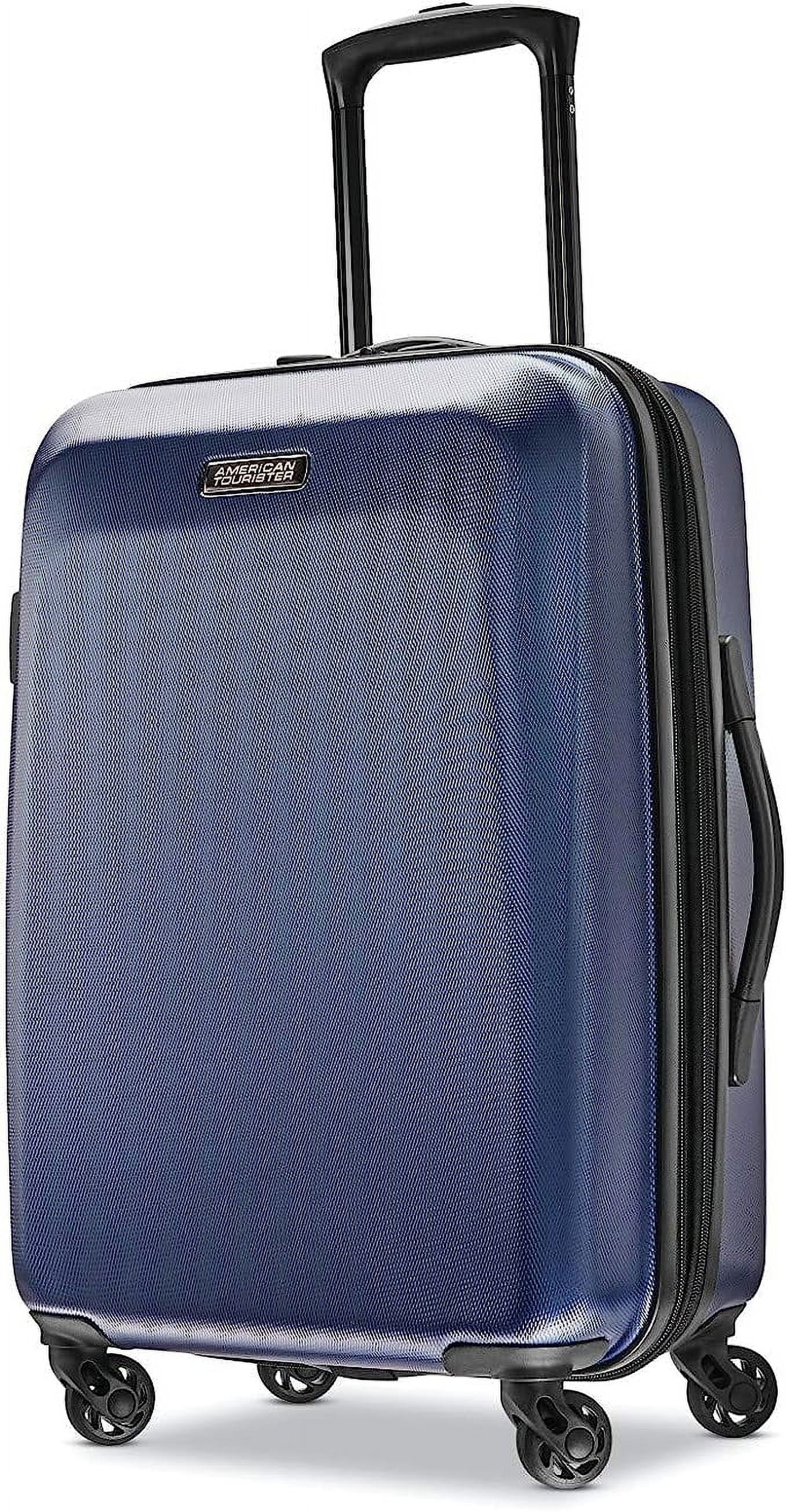 Open Box American Tourister 21" Moonlight Hardside Luggage Sizepinner 92504-1596 - NAVY