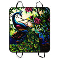 GCKG Artistic Paintings Graceful Peacock Pet Car Sizeeat Cover Dog Car Sizeeat Mat Hammock Cargo Mat Trunk Mat For Cars Trucks and SizeUV 54x60 inches