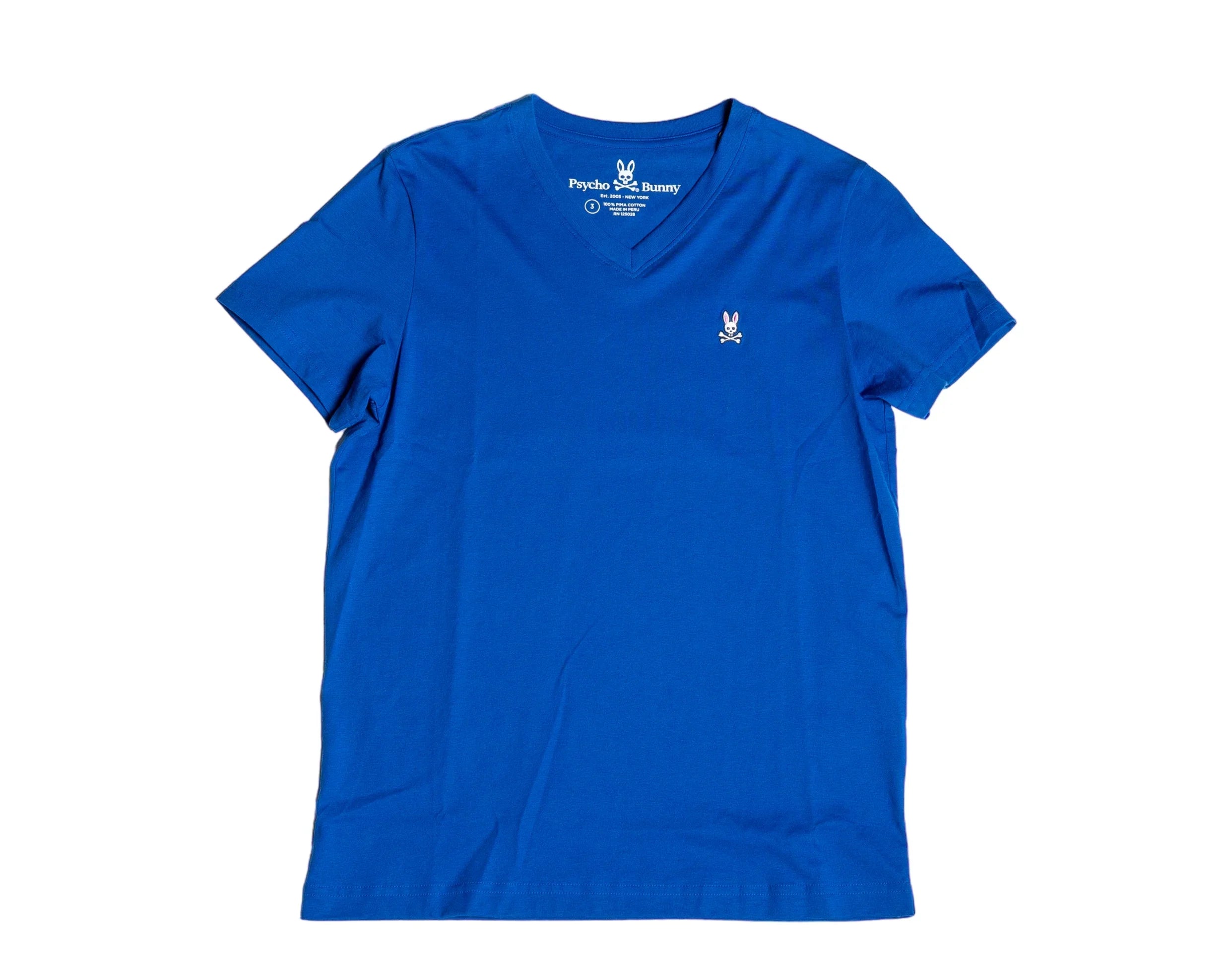 Psycho BunnyPsycho Bunny Classic V-Neck Men's Tee SizehirtDark RoyalXSize