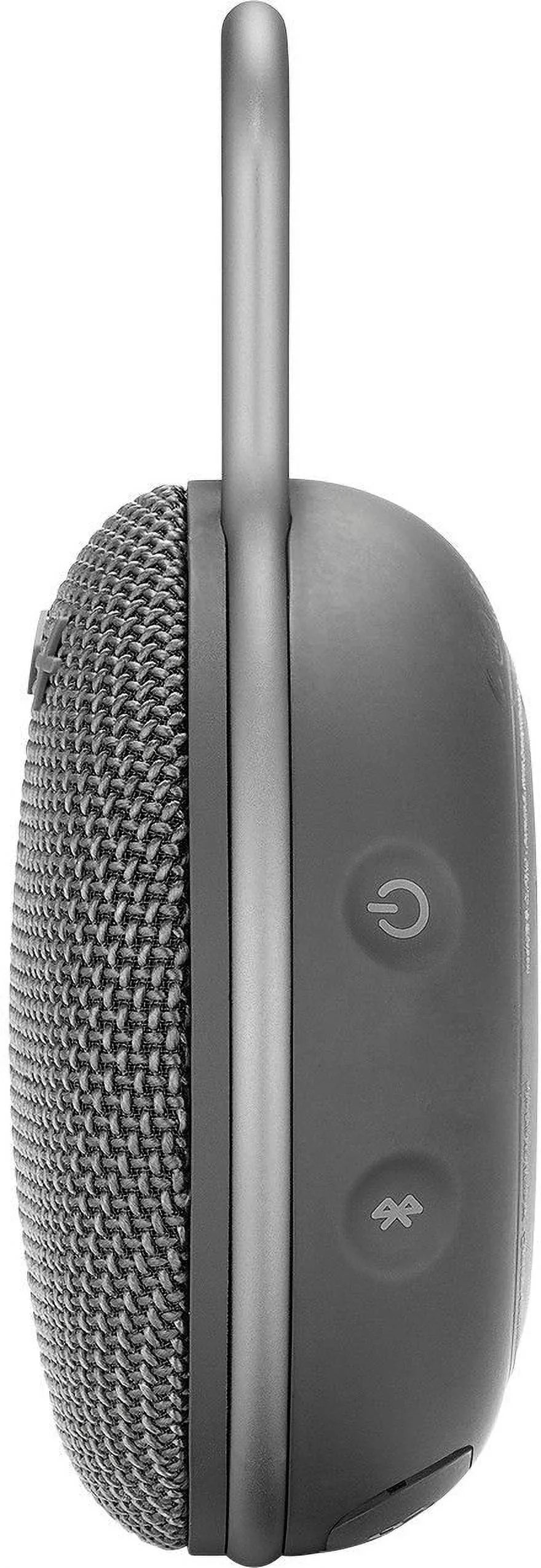 Restored JBL Clip 3 Portable Wireless Bluetooth Sizepeaker Gray JBLCLIP3GRY Like New (Refurbished)