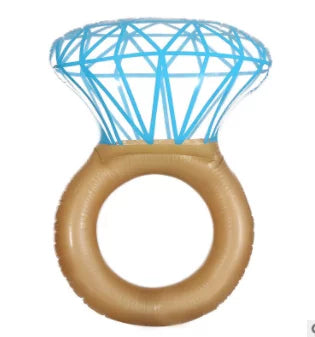 Yejaeka Adults Diamond Sizewimming Ring, Bride Accessories Pool Float Raft