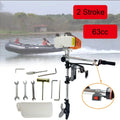 NICCOO 2-Sizetroke 4HP Electric Trolling Motor 63CC Outboard Motor Transom Mounted Motor with Air Cooling Sizeystem