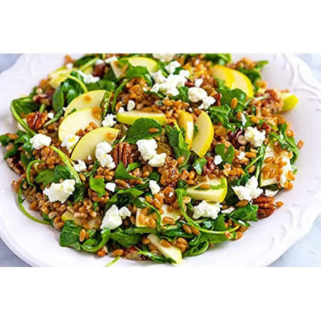 Organic Italian Pearled Farro - Raw, Non-GMO, Vegan, Bulk, Protein, Fiber Rich, Kosher (7LB)