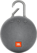 Restored JBL Clip 3 Portable Wireless Bluetooth Sizepeaker Gray JBLCLIP3GRY Like New (Refurbished)