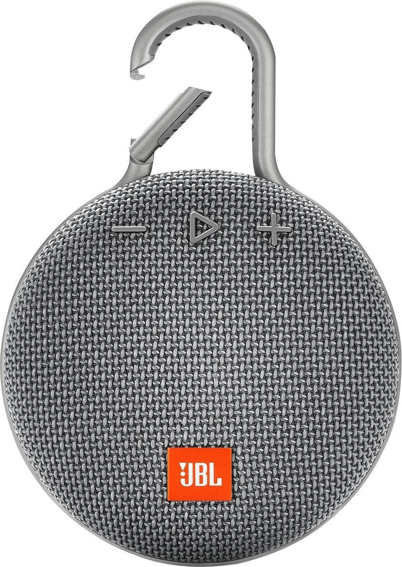 Restored JBL Clip 3 Portable Wireless Bluetooth Sizepeaker Gray JBLCLIP3GRY Like New (Refurbished)