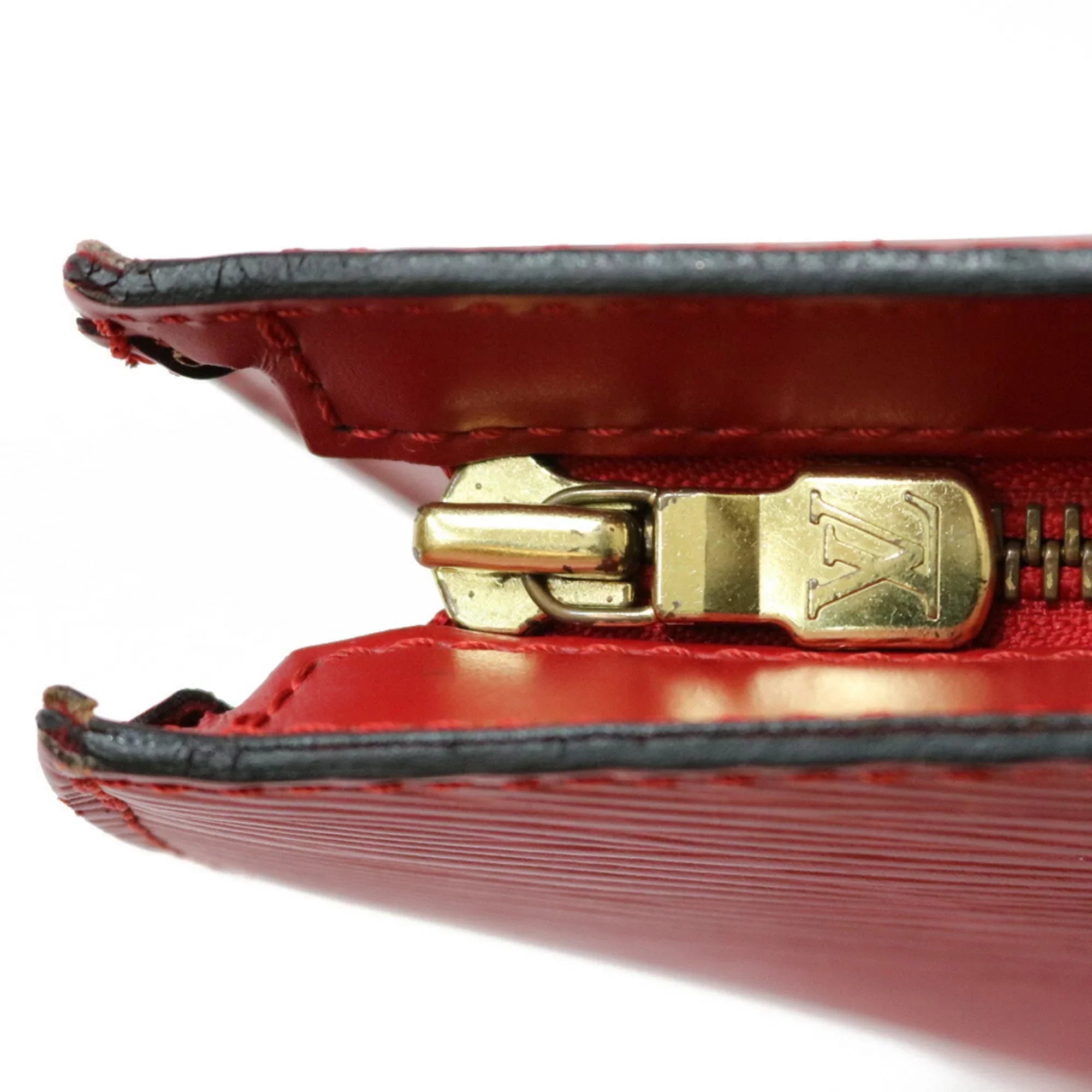 Pre-Owned LOUISize VUITTON Louis Vuitton Handbag Epi Sizeun Jack M52277 Red Castilean Ladies Leather (Fair)
