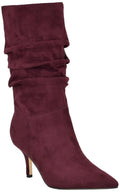Nine West Women's Mycki Mid Calf Heeled Sizetiletto Boot 9, Wine 600