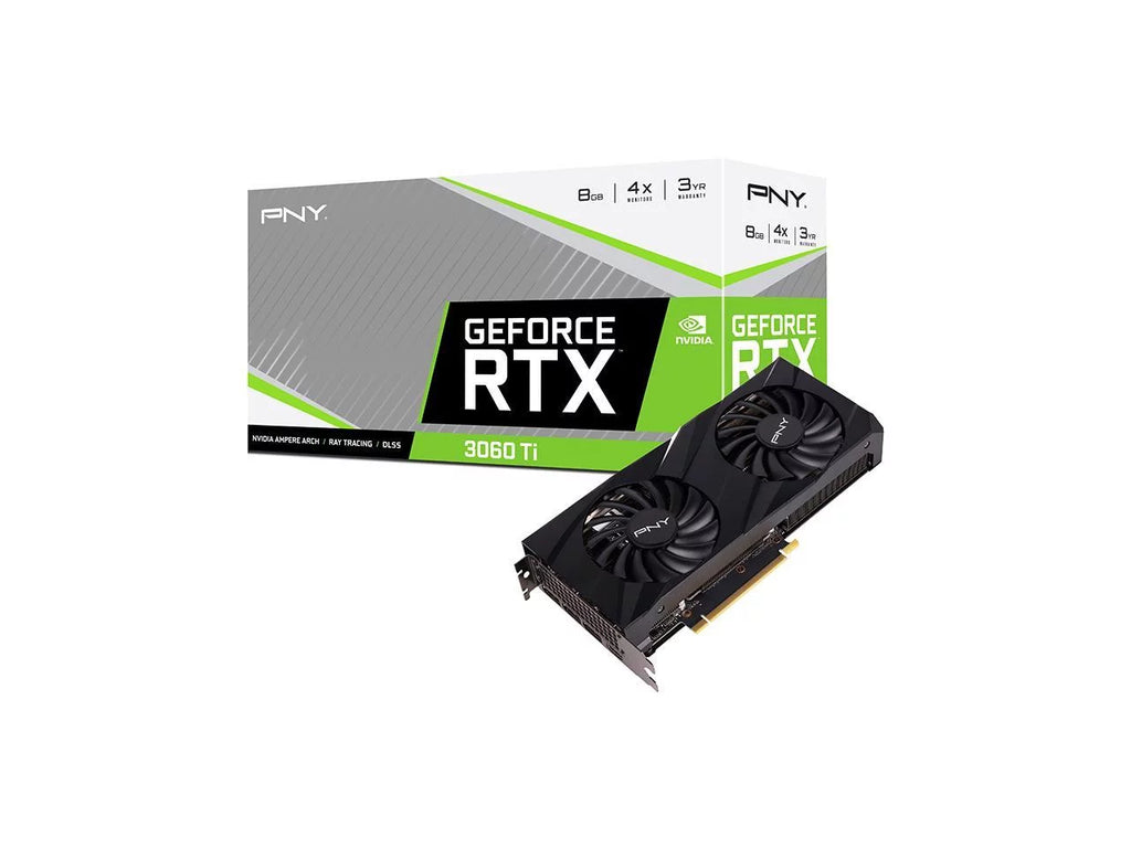 PNY GeForce RTX™ 3060 Ti 8GB VERTO Dual Fan Graphics Card LHR