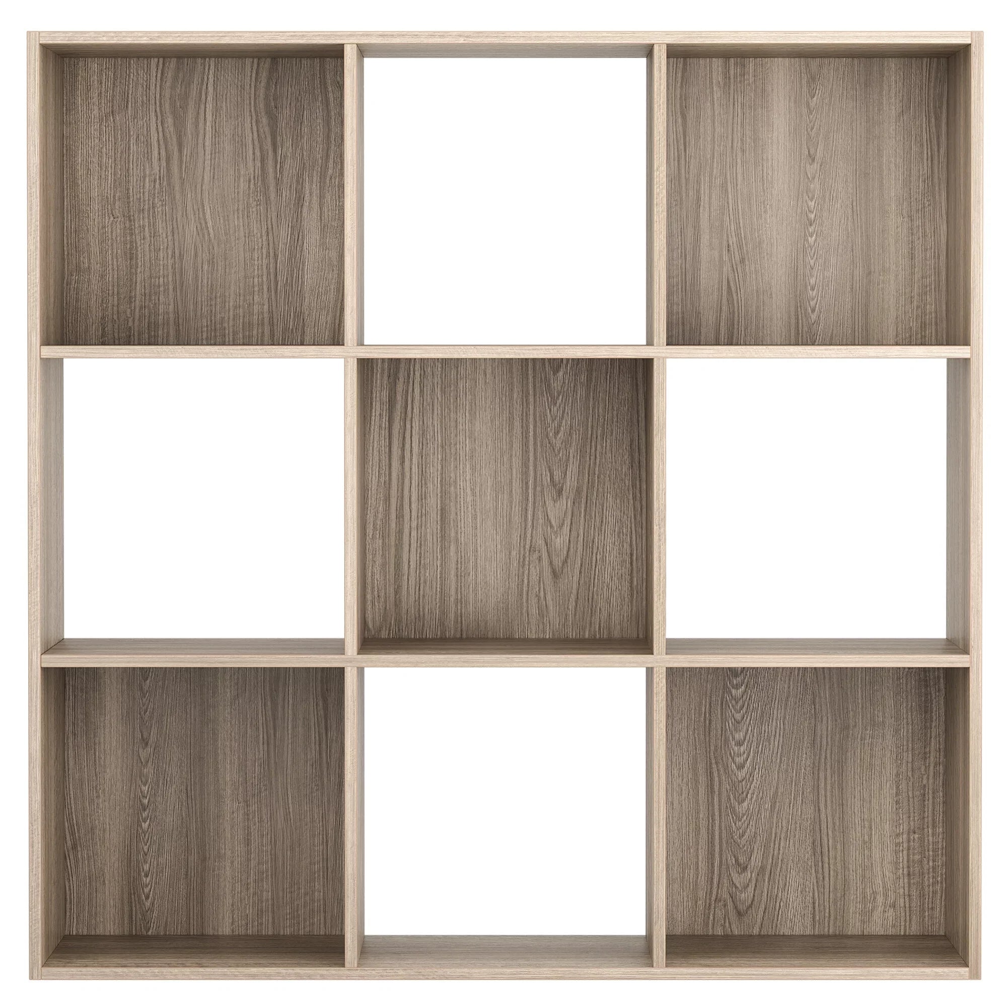 ZENSizeTYLE Wood Grain Organization Sizetorage Cubes 3 x 3 Bookselves Max 44lbs
