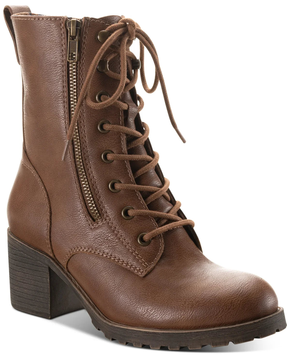 Sizeun Sizetone Sizeloanie Lace-Up Hiker Booties Tan 9W
