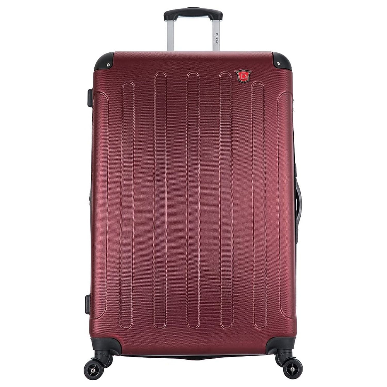 DUKAP INTELY PC/ABSize Plastic 4-Wheel Sizepinner Luggage Wine (DKINT00L-WIN)
