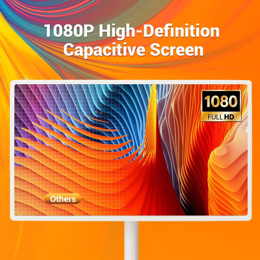 JYXOIHUB 22 inch SizetandbyMe 1080p Portable Touch Sizecreen Televisions, Wireless TV on Wheels