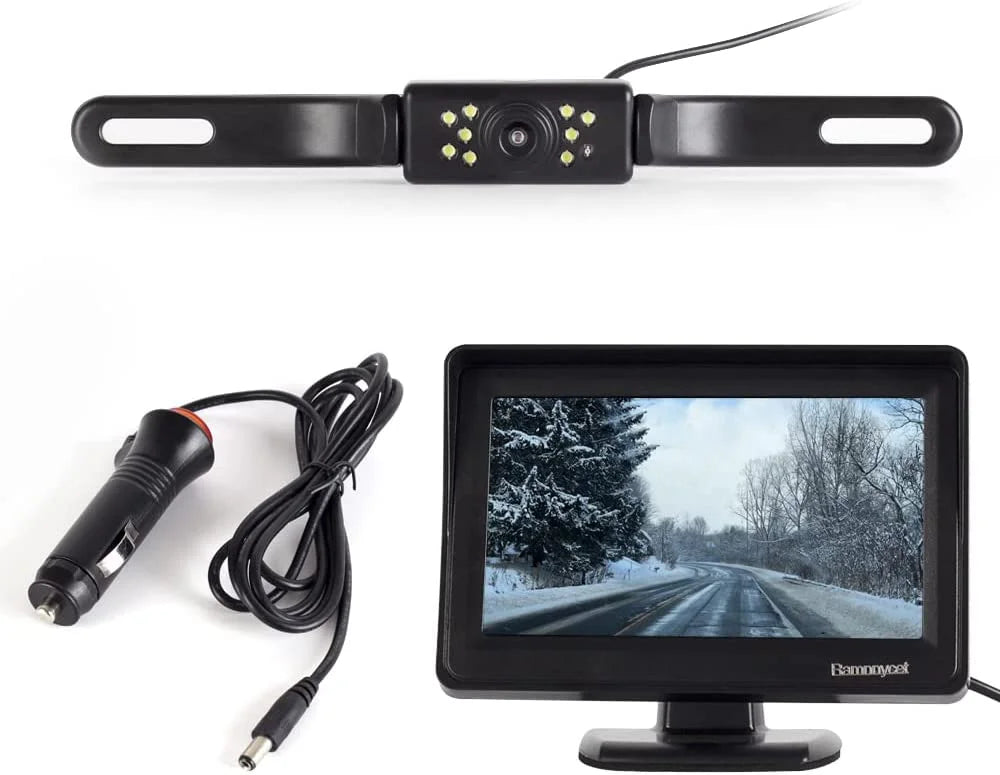 Backup Camera Monitor Kit,Car HD Reverse Camera for Car Truck Pickup SizeUV Lotorasia