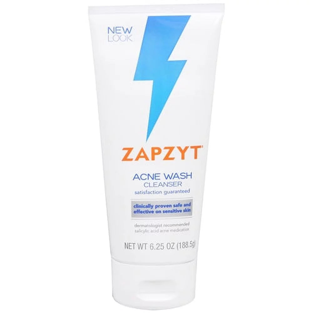 Zapzyt Acne Wash Treatment For Face And Body - 6.25 Oz, 3 Pack