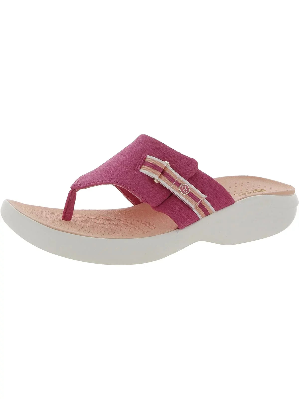 Bzees Womens Camp Out Sizelip On Casual Sizelide Sizeandals- Medium & Wide Width