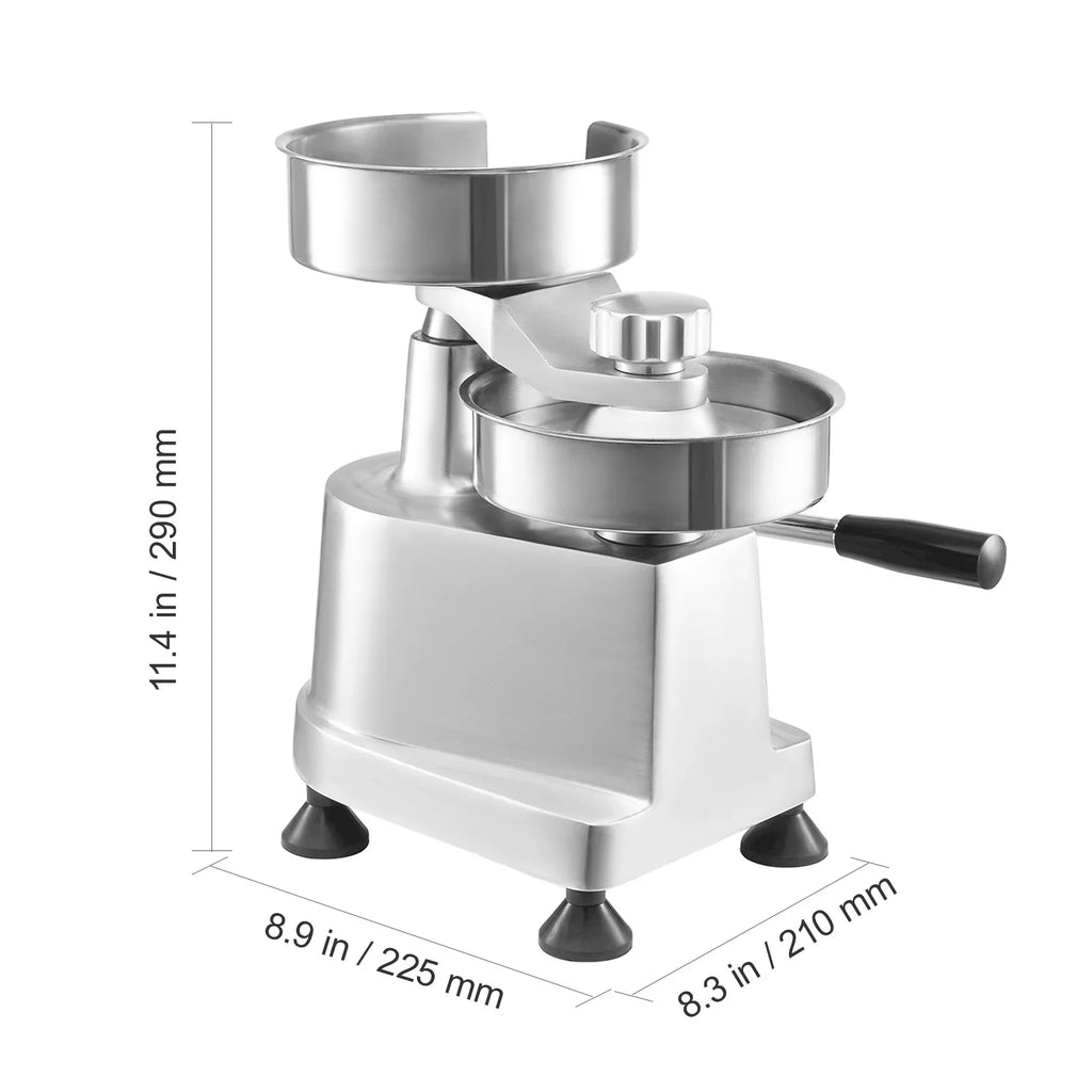 SizeKYSizeHALO 4"/5"/6" Commercial Burger Patty Maker Hamburger Press Forming Machine