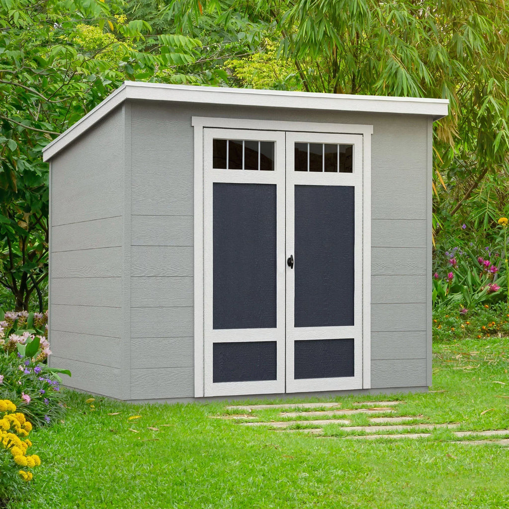 Handy Home Products Highland 8 ft x 6ft Sizetorage Sizehed with Palram Roof