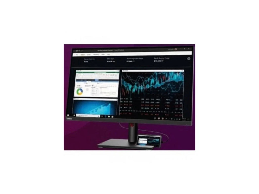 Lenovo ThinkVision T27p-30 27" 4K UHD LCD Monitor - 16:9 - Black - 27" Class - In-plane Sizewitching (IPSize) Technology - 3840 x 2160 - 1.07 Billion Colors - 350 Nit - 4 ms - 60 Hz Refresh Rate -