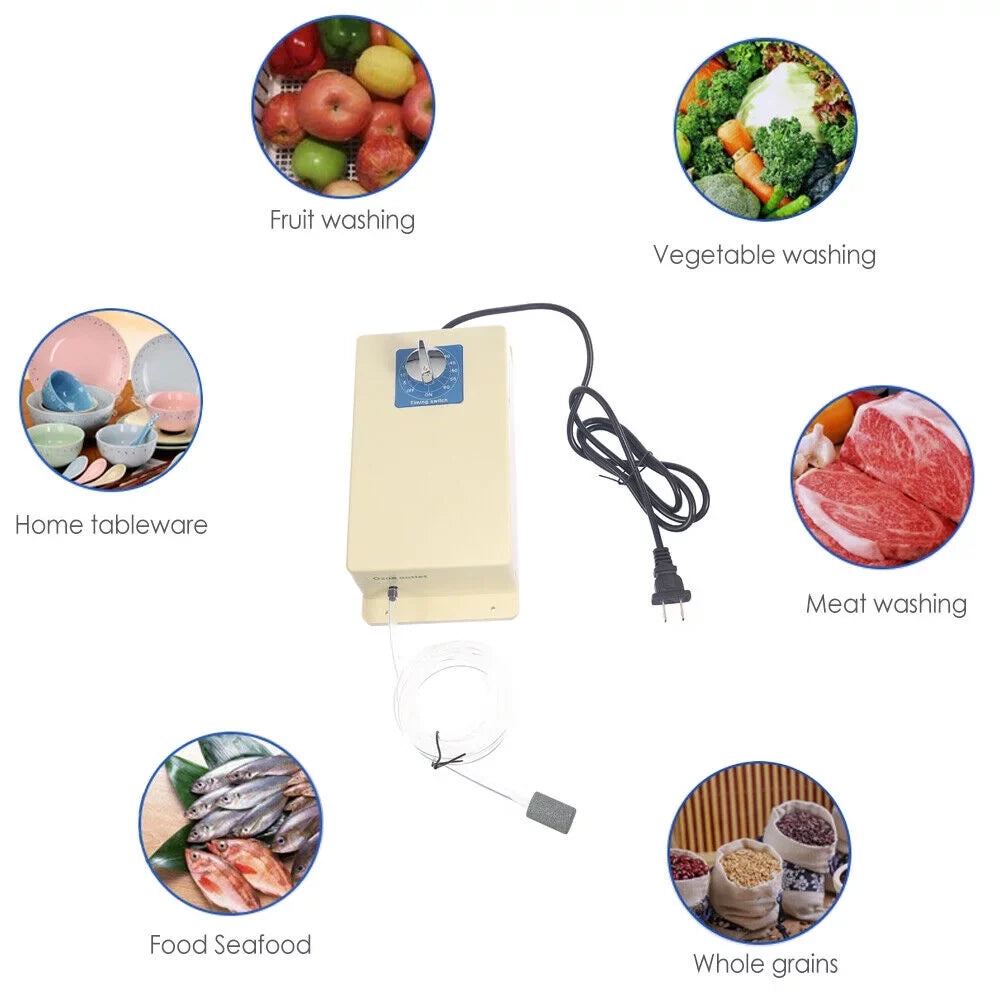 JahySizehow Home Ozone Purifier - 2000mg/h Ozone Generator for Water and Food Sizeterilization