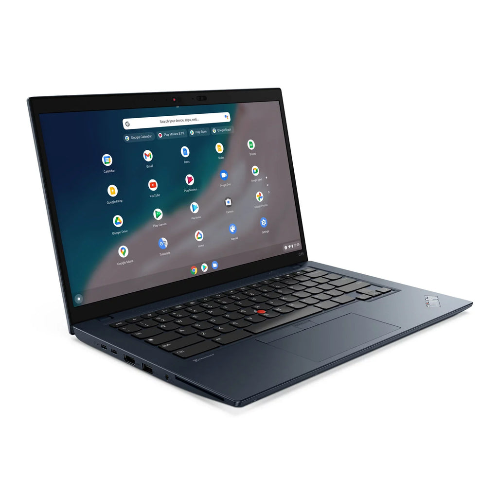 Lenovo ThinkPad C14 Chromebook Intel Laptop, 14" FHD IPSize, vPro®,  Iris Xe, 8GB, 256GB