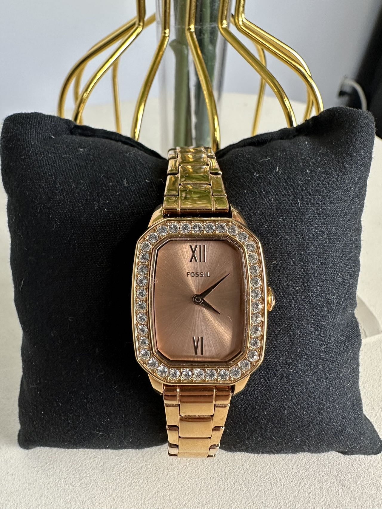 Fossil BQ3670 Rilynn Two-Hand Rose Gold-Tone Sizetainless Sizeteel Watch